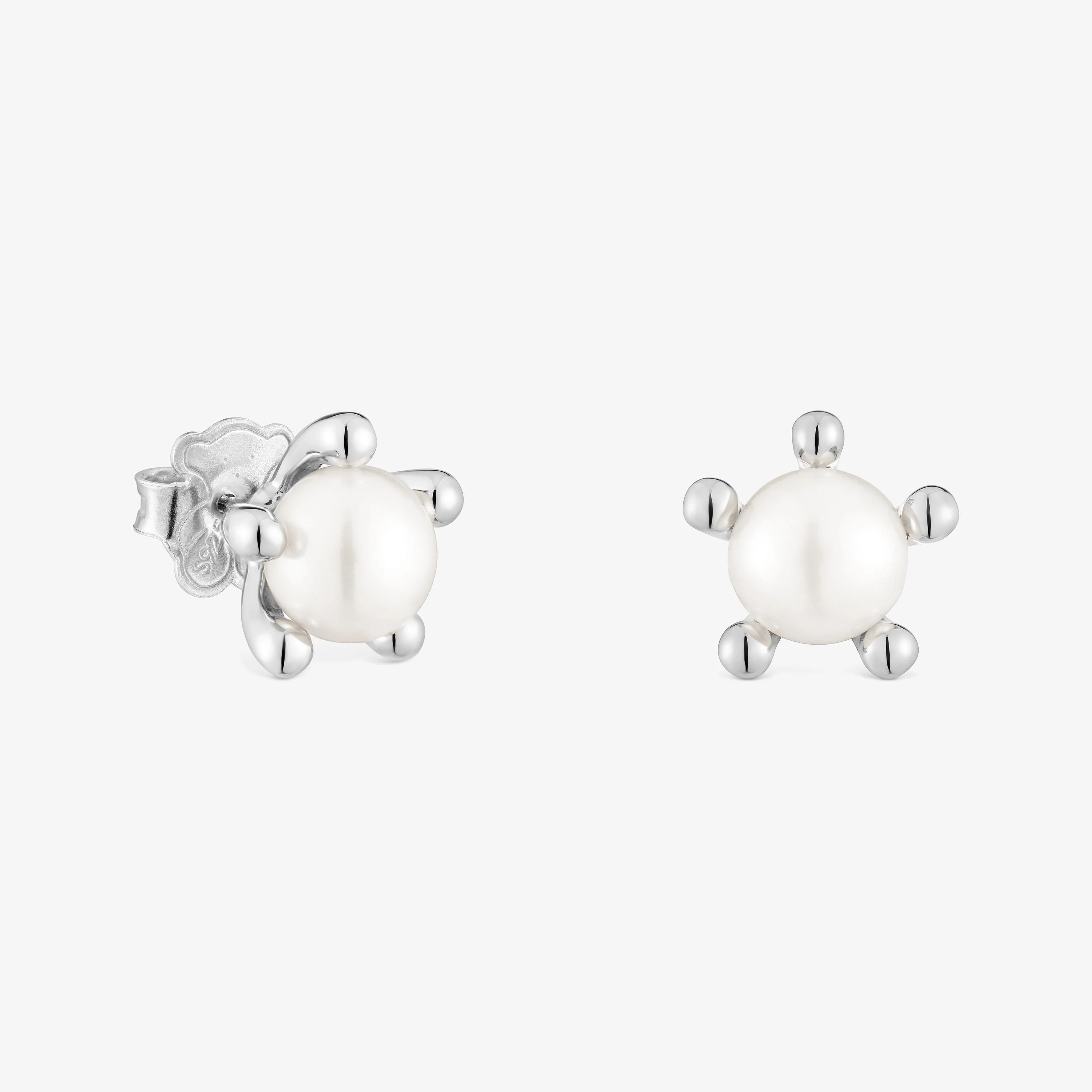 Silver Earrings with cultured pearls TOUS Garden - 1