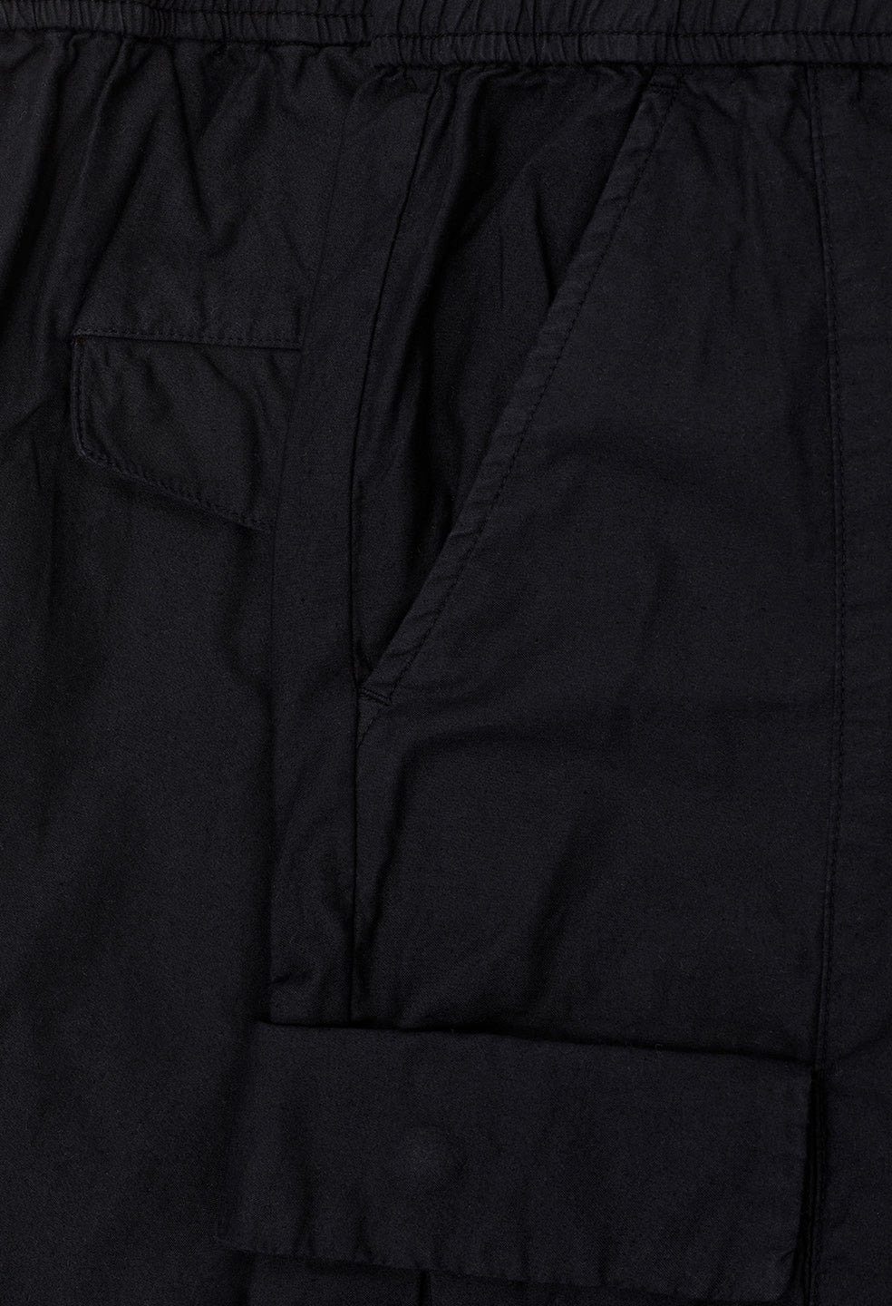 BACK SATEEN CARGO PANTS - 9