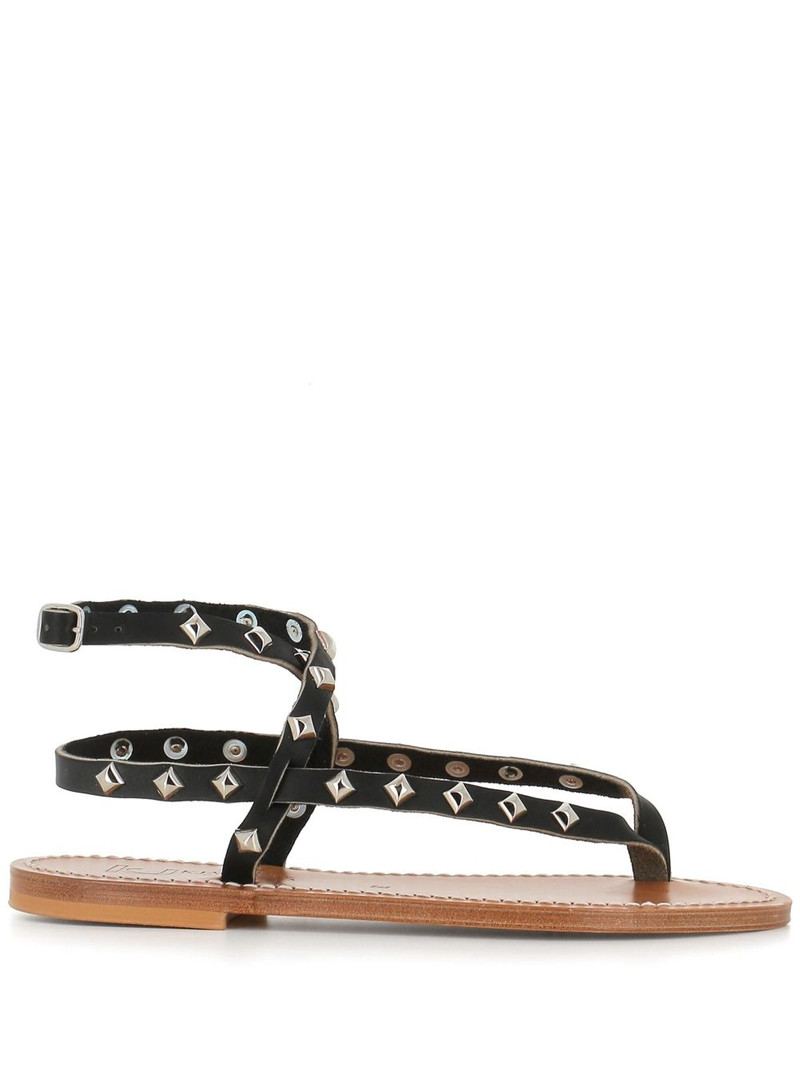 Deltapyr stud-embellished flat sandals 1