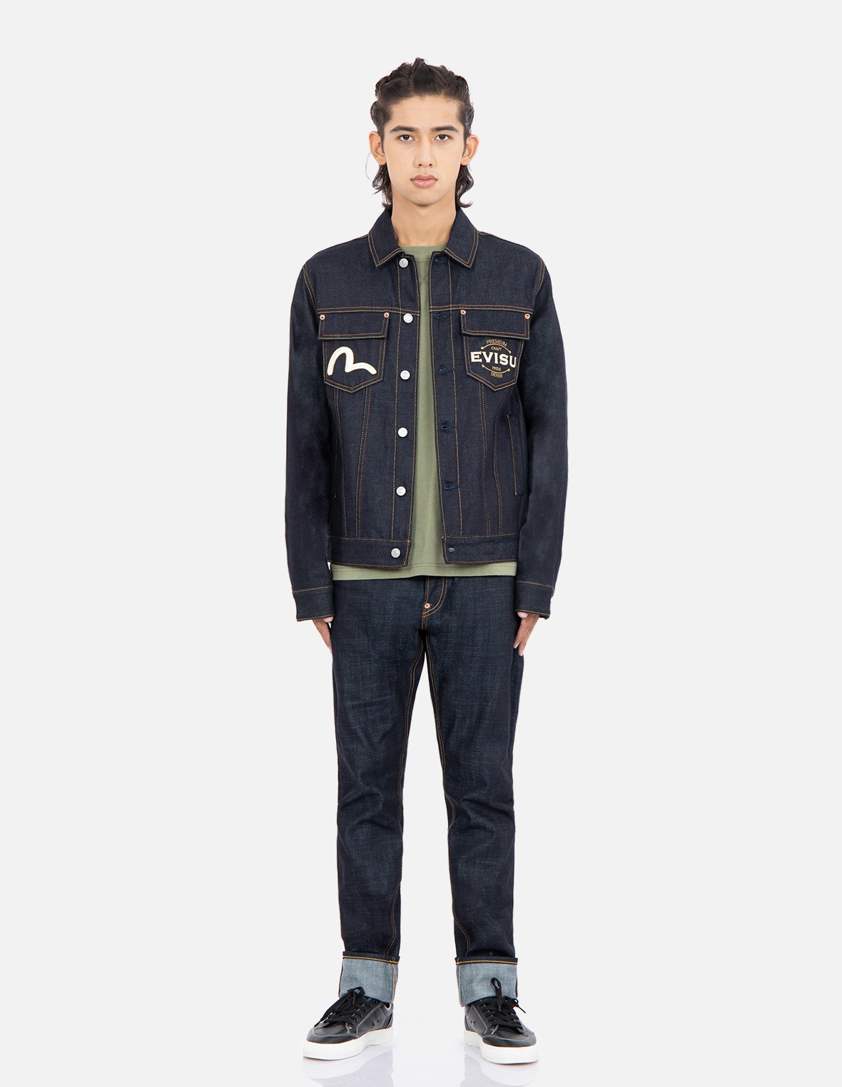 TATTOO KOI DAICOCK EMBROIDERY DENIM JACKET - 6