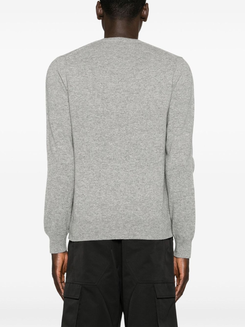 mélange-effect wool jumper 5