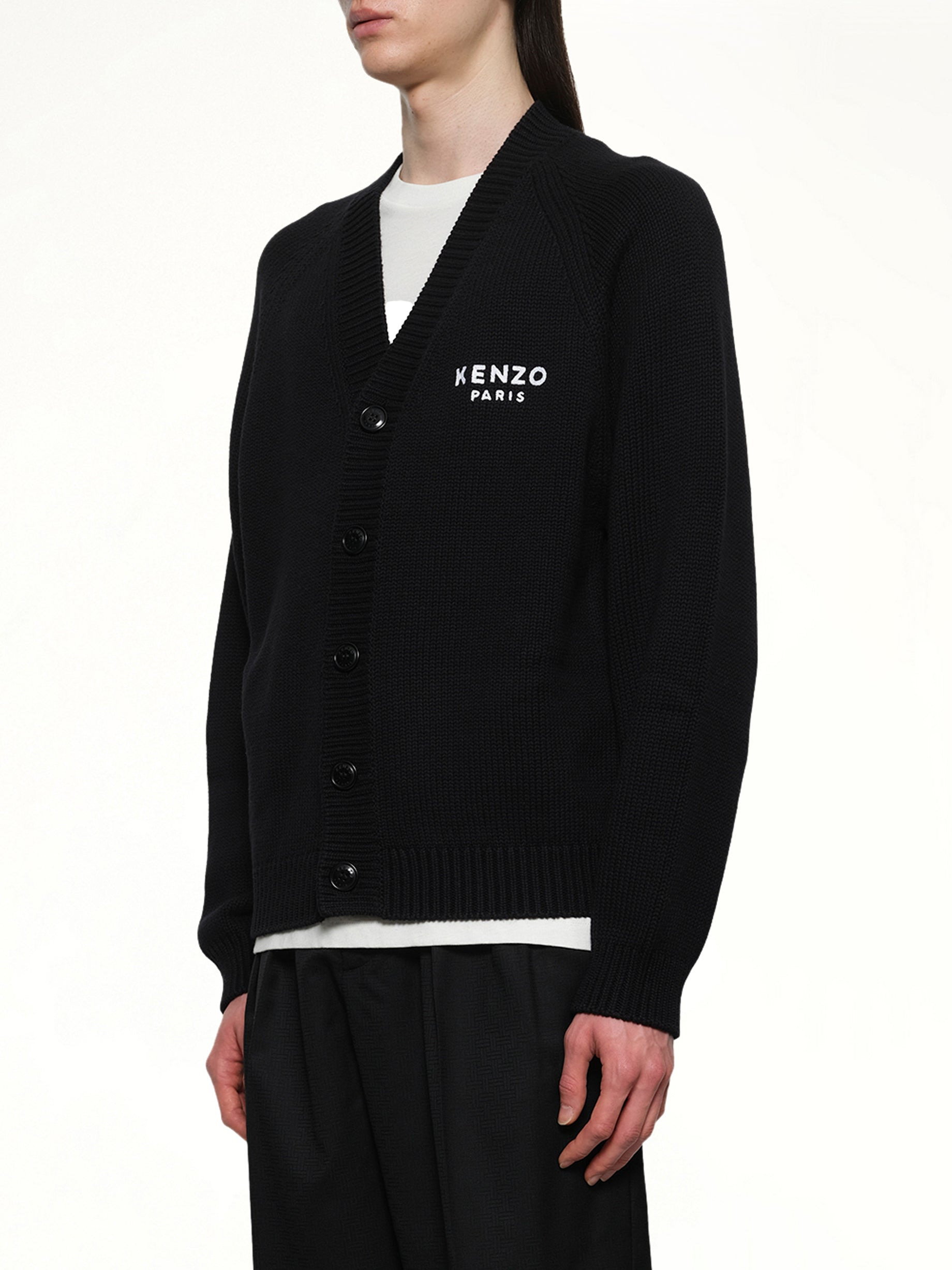 Boke Flower Cardigan in Black - 3