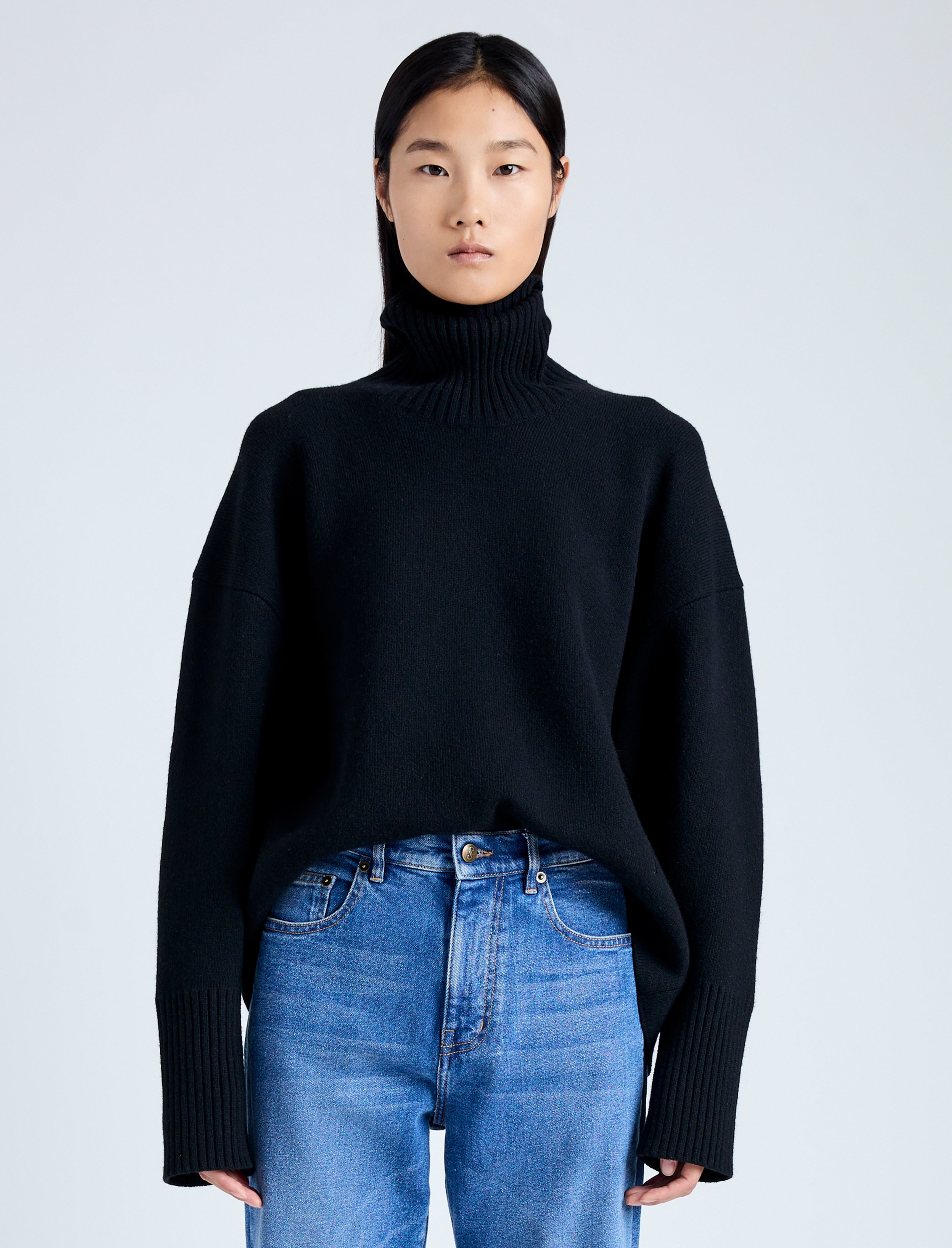 Sandra Turtleneck in Eco Doubleface Cashmere - 2