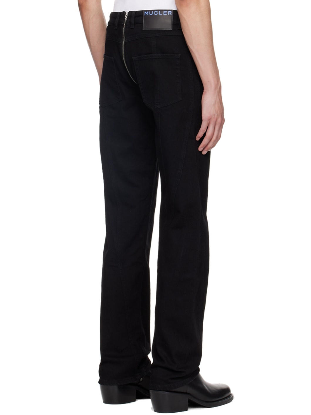 Black Zipped Jeans - 3