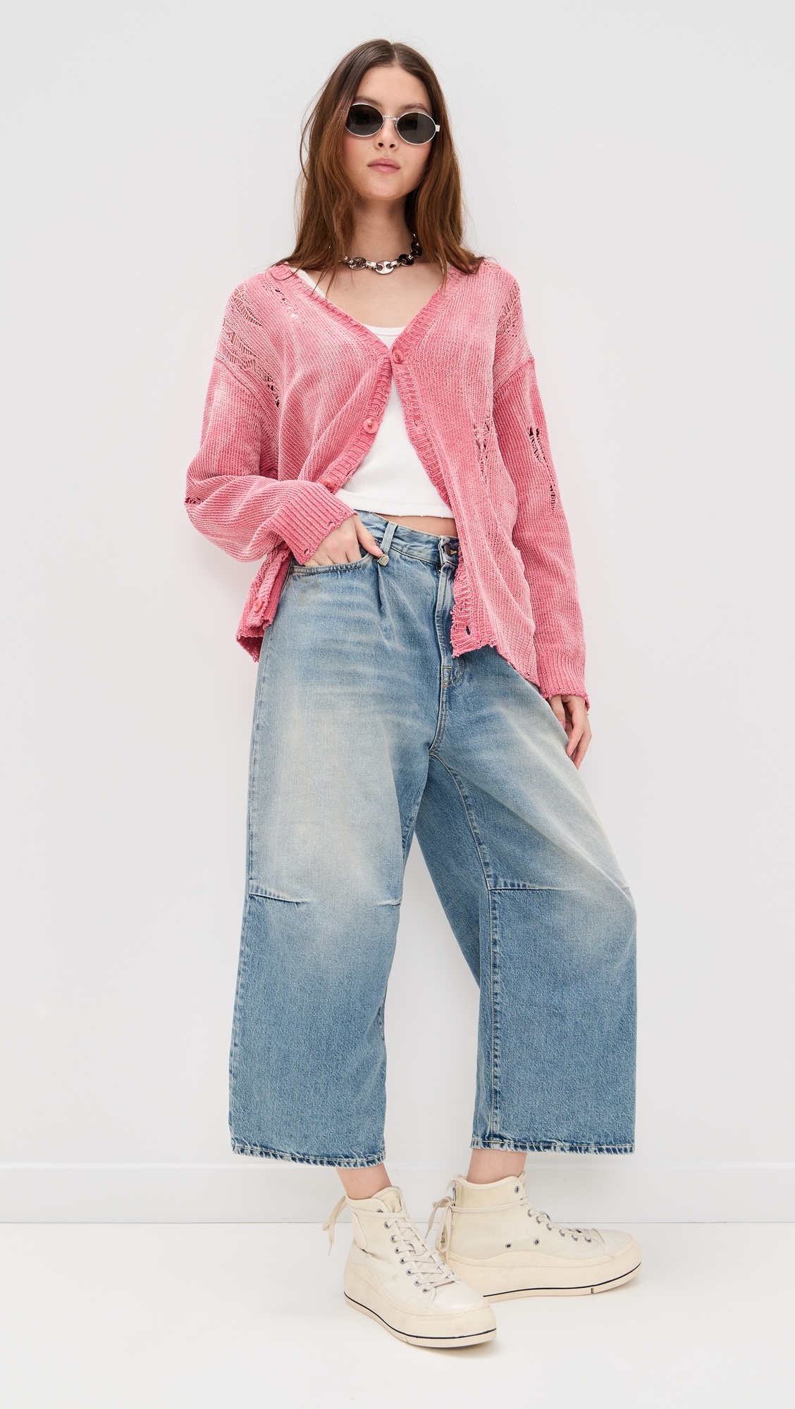 Crop Wide Leg Jeans - 4