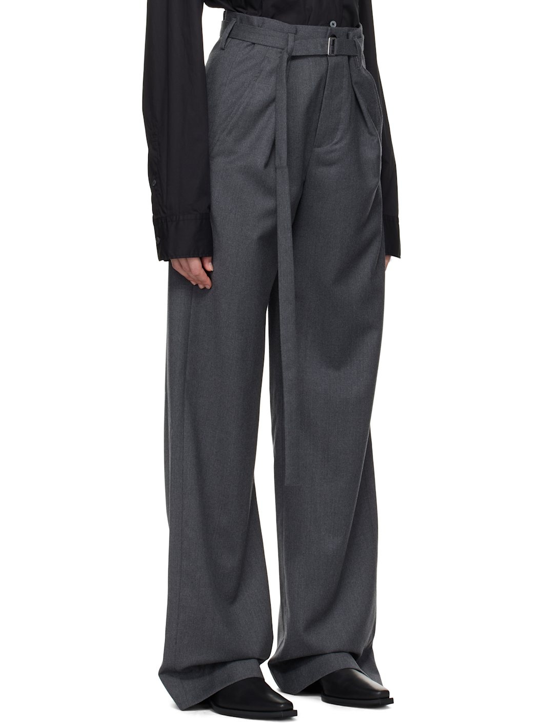 Gray Linna High-Comfort Trousers - 2