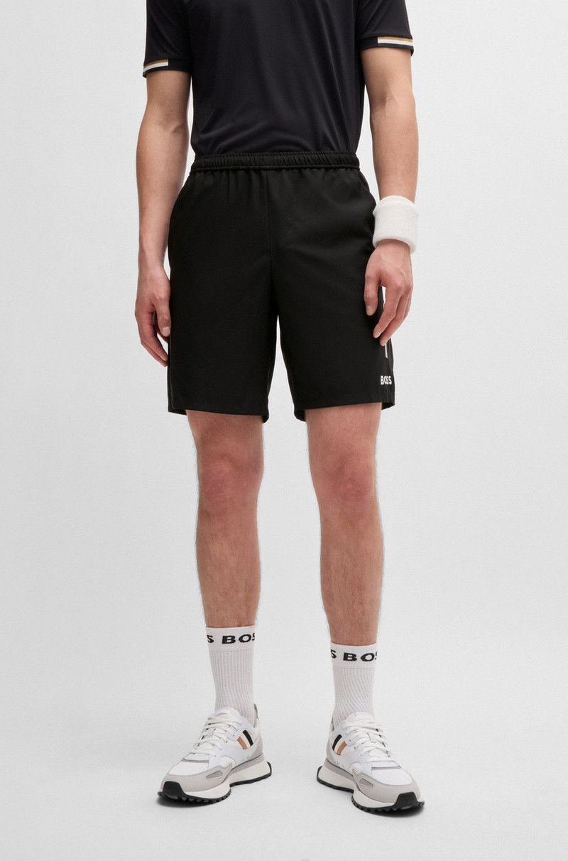BOSS X MATTEO BERRETTINI WATER-REPELLENT SHORTS WITH LOGO PRINT 2