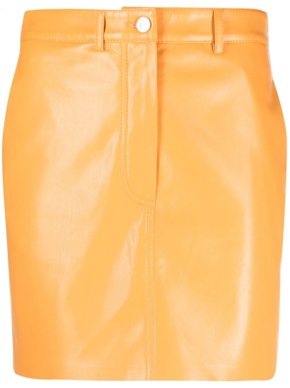 faux-leather miniskirt - 1