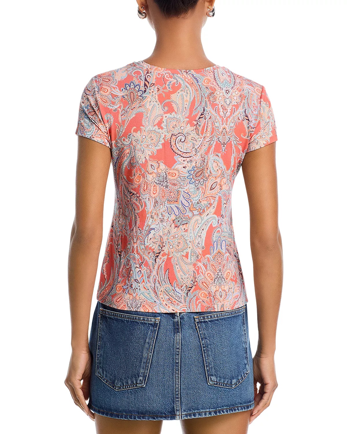Ressi Crewneck Paisley Tee - 3