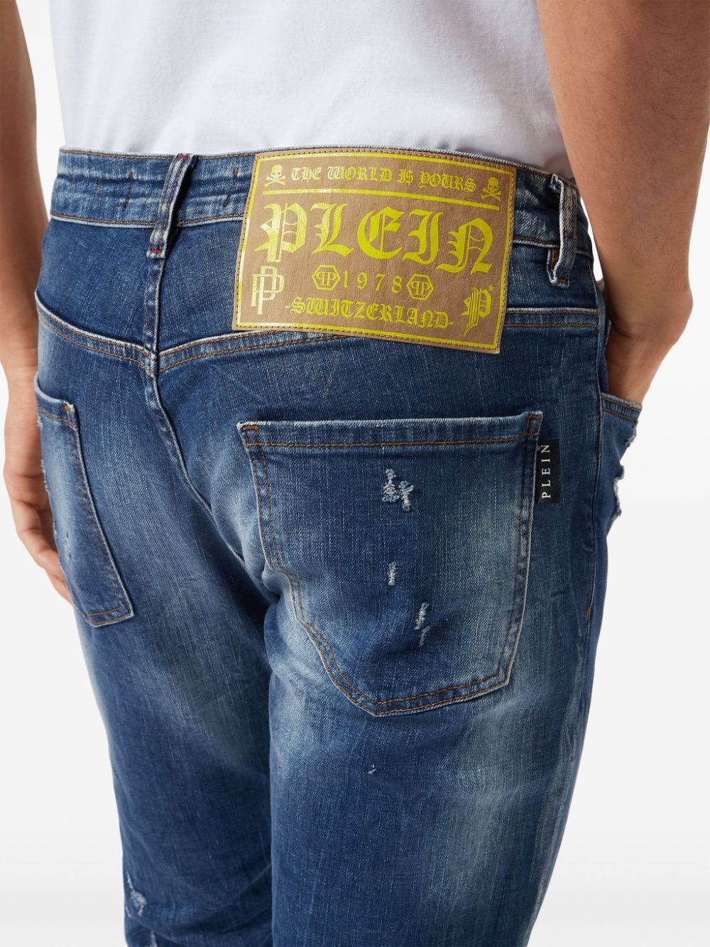 Lion Circus mid-rise slim-fit jeans - 4