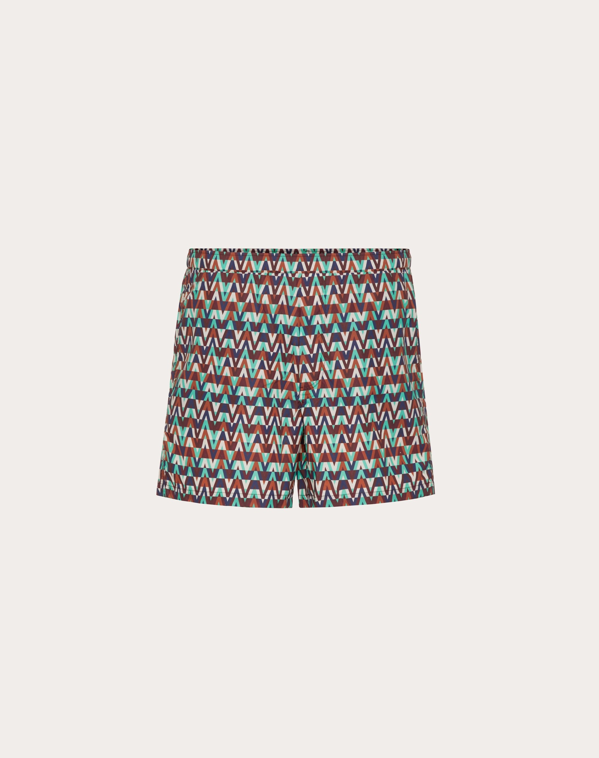 SWIM SHORTS WITH OPTICAL VALENTINO PRINT - 1