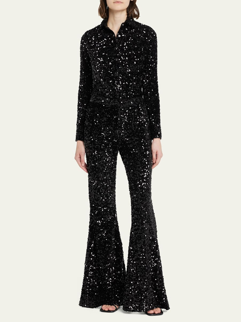 COÛT DE LA LIBERTÉ Sequined Button Down Shirt outlook