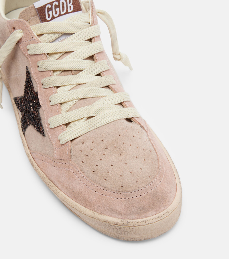 Ball Star glitter suede sneakers 6