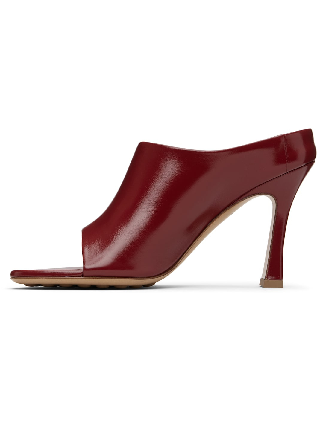 Red Rana Mule Heeled Sandals - 3