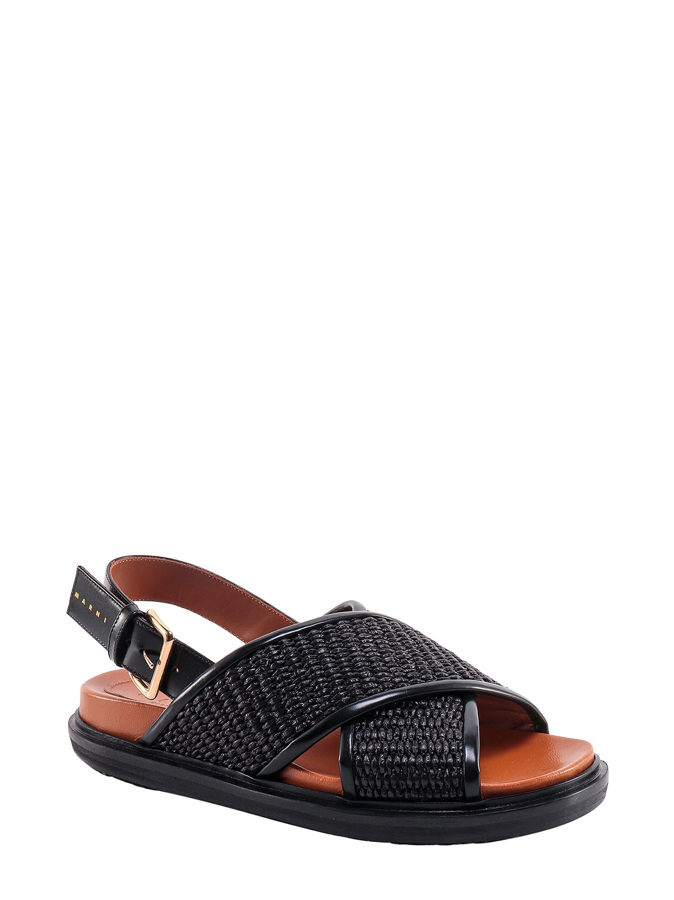 Rafia and leather sandals - 2