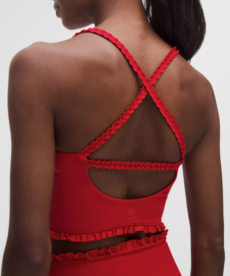 Nulu Ruffle-Trim Cropped Tank Top 5