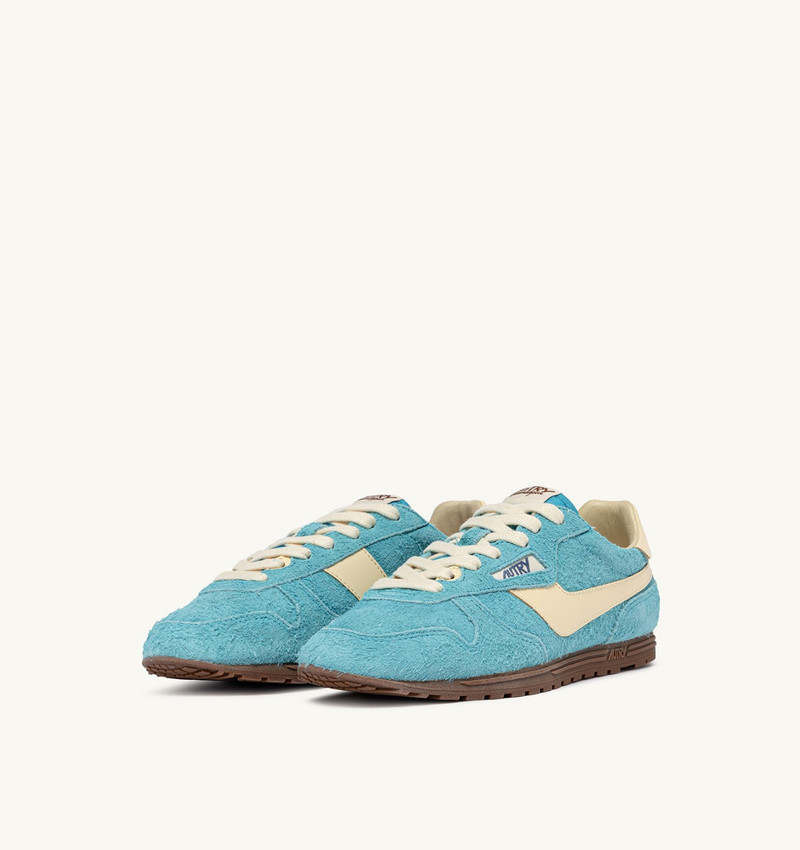 AUTRY SNEAKERS WINDSPIN IN SUEDE AND LEATHER COLOR KYOTO AND RUTABAGA outlook