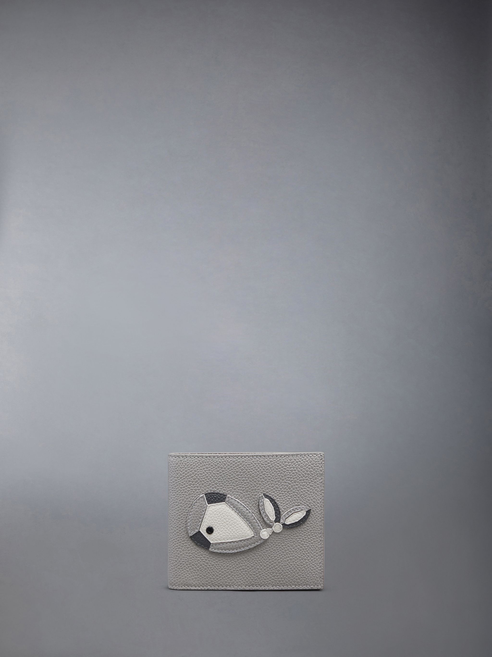 whale-appliqué pebbled wallet - 1