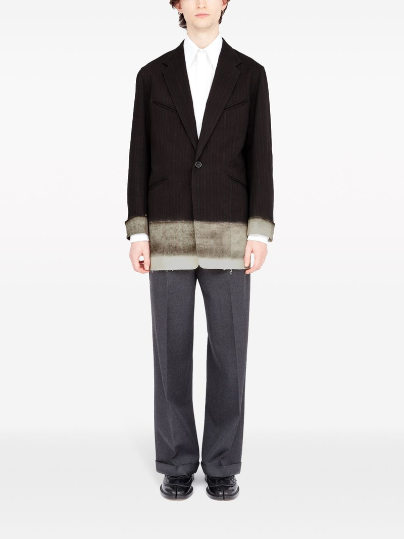 Maison Margiela Pendleton pinstripe blazer outlook