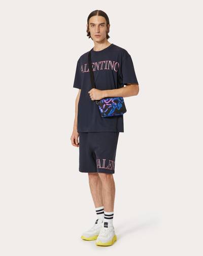 Valentino T-SHIRT WITH VALENTINO NEON UNIVERSE PRINT outlook