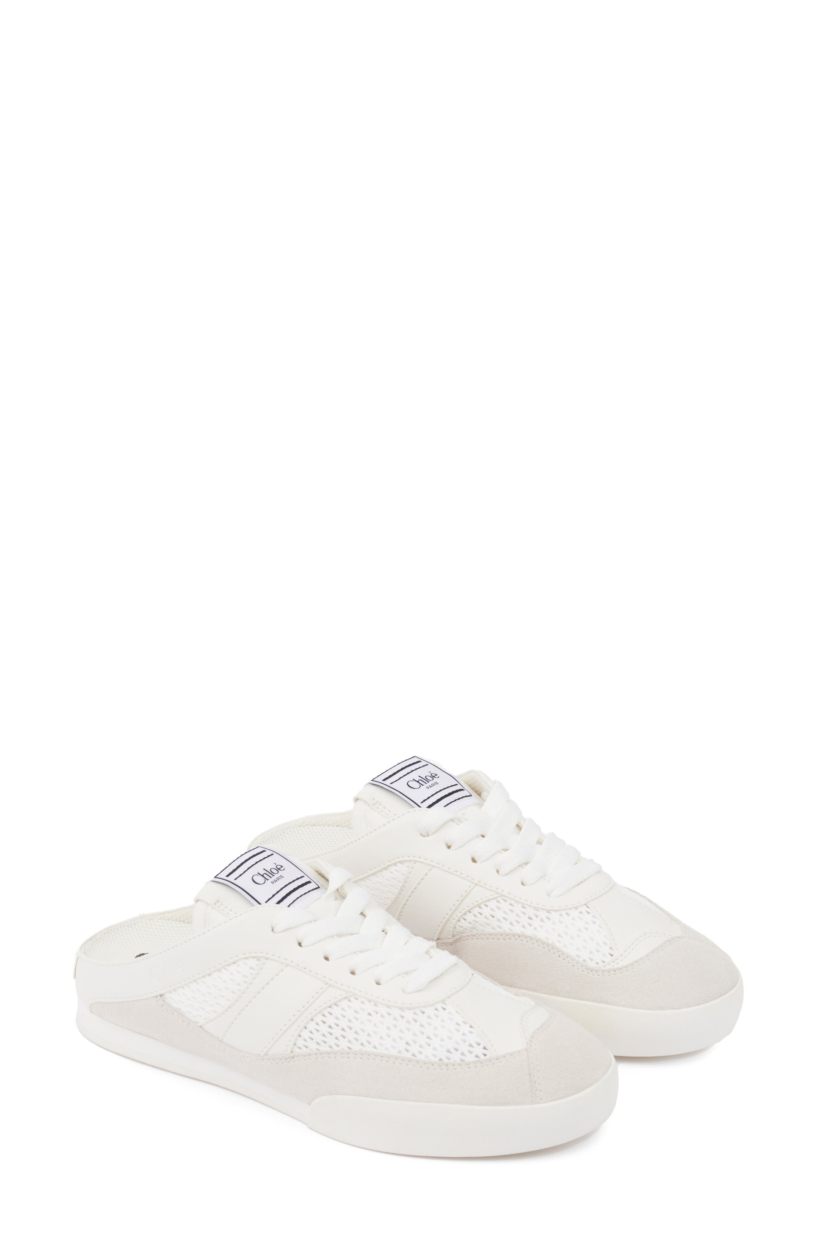 Chloé Kick Mule Sneaker in Cloudy Cream at Nordstrom - 5