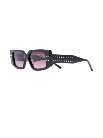 Valentino Rockstud rectangle-frame glasses outlook