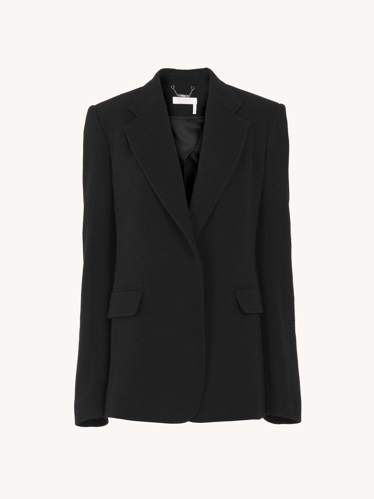 BUTTONLESS TAILORED JACKET - 3
