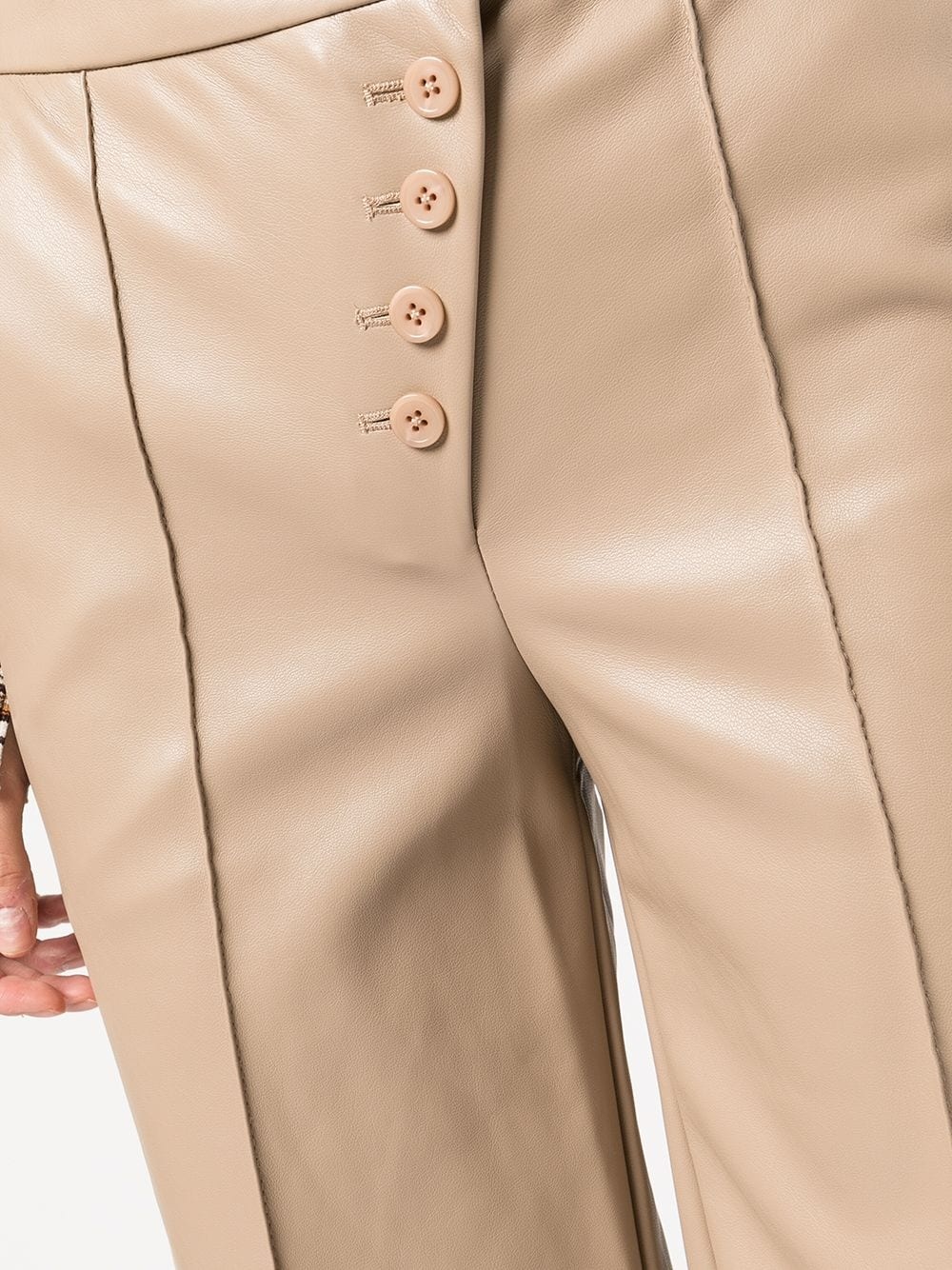 four-pocket buttoned straight trousers - 5