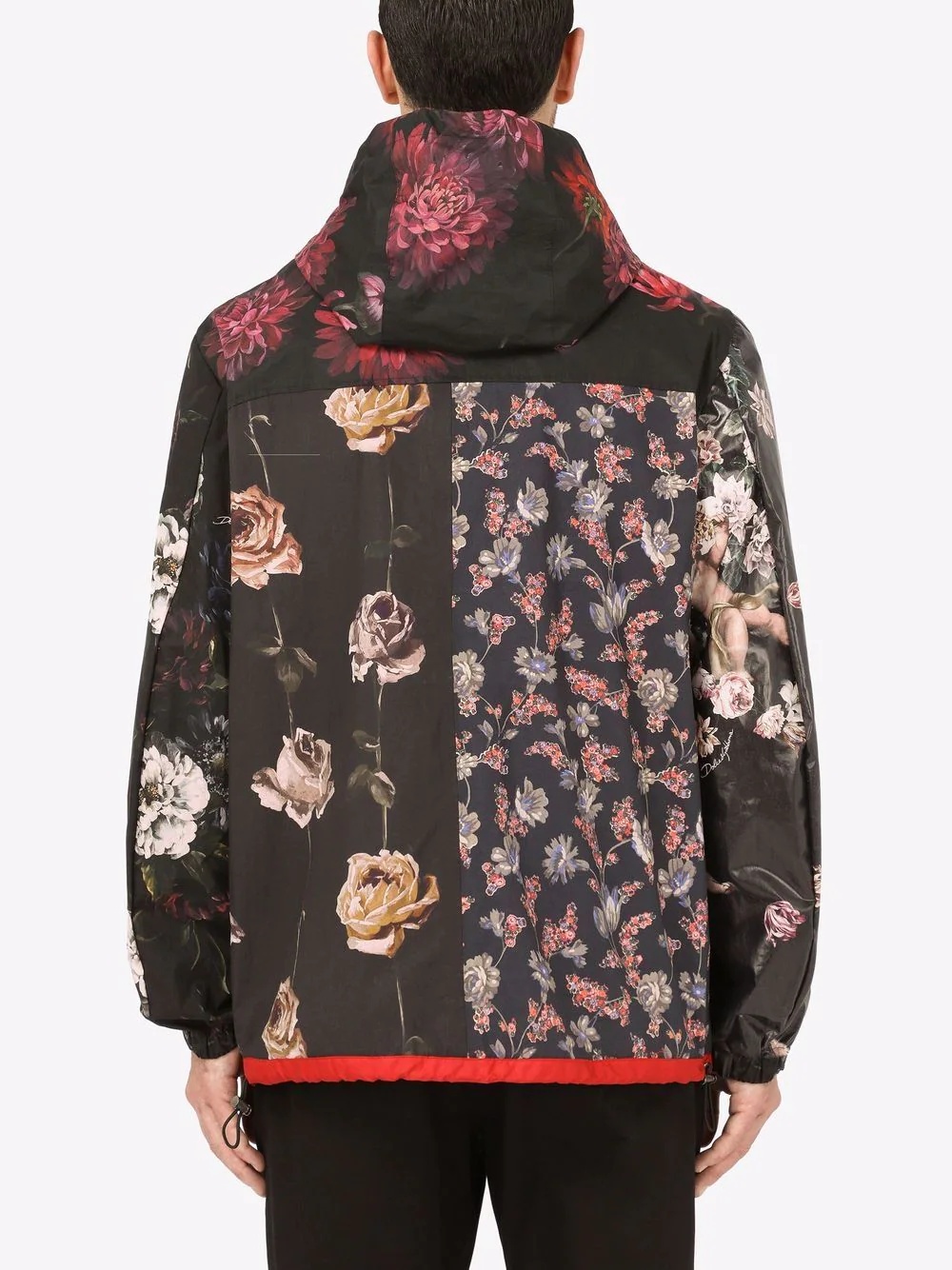 floral-print hooded jacket - 4