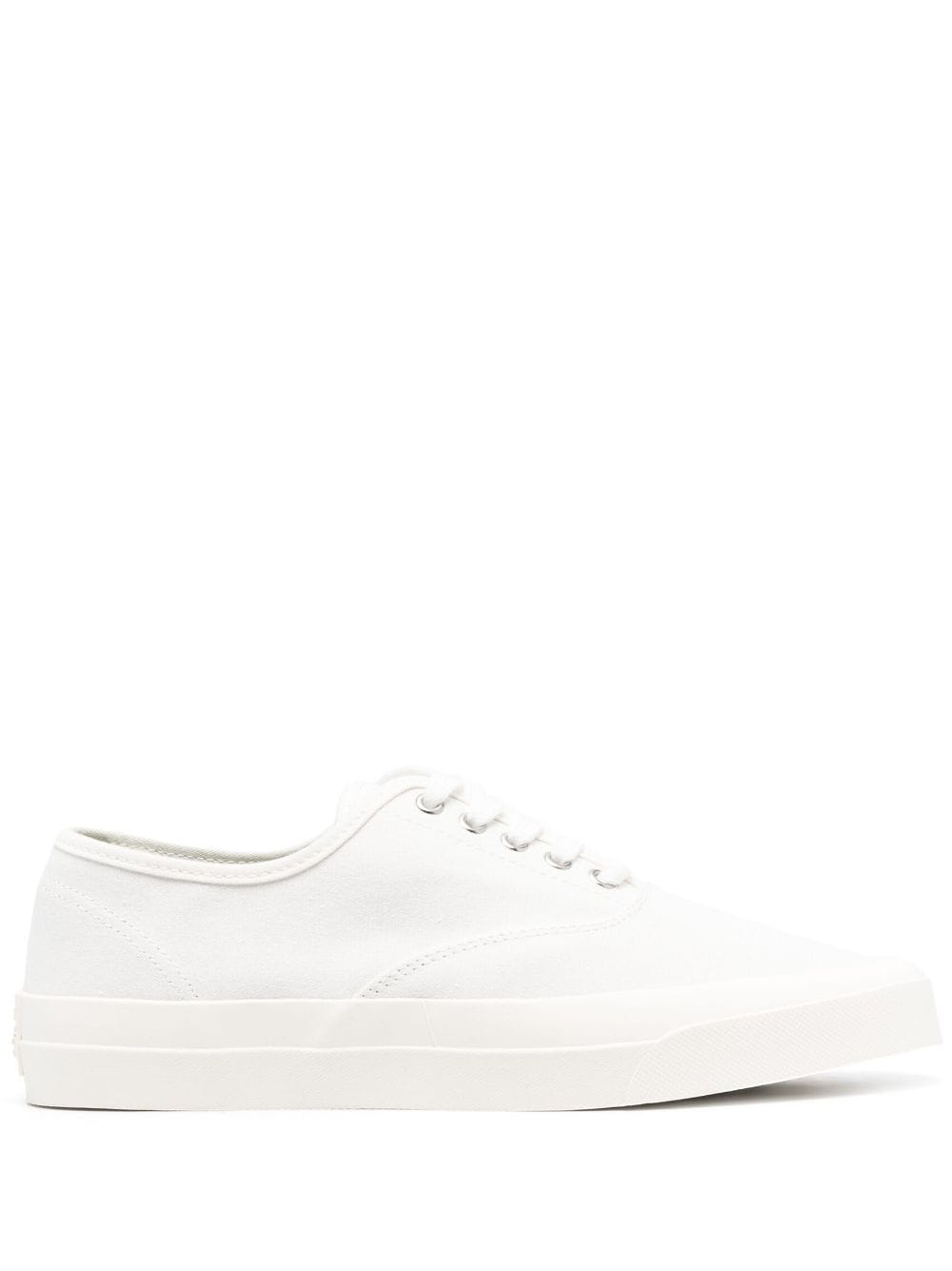 canvas lace-up sneakers - 1