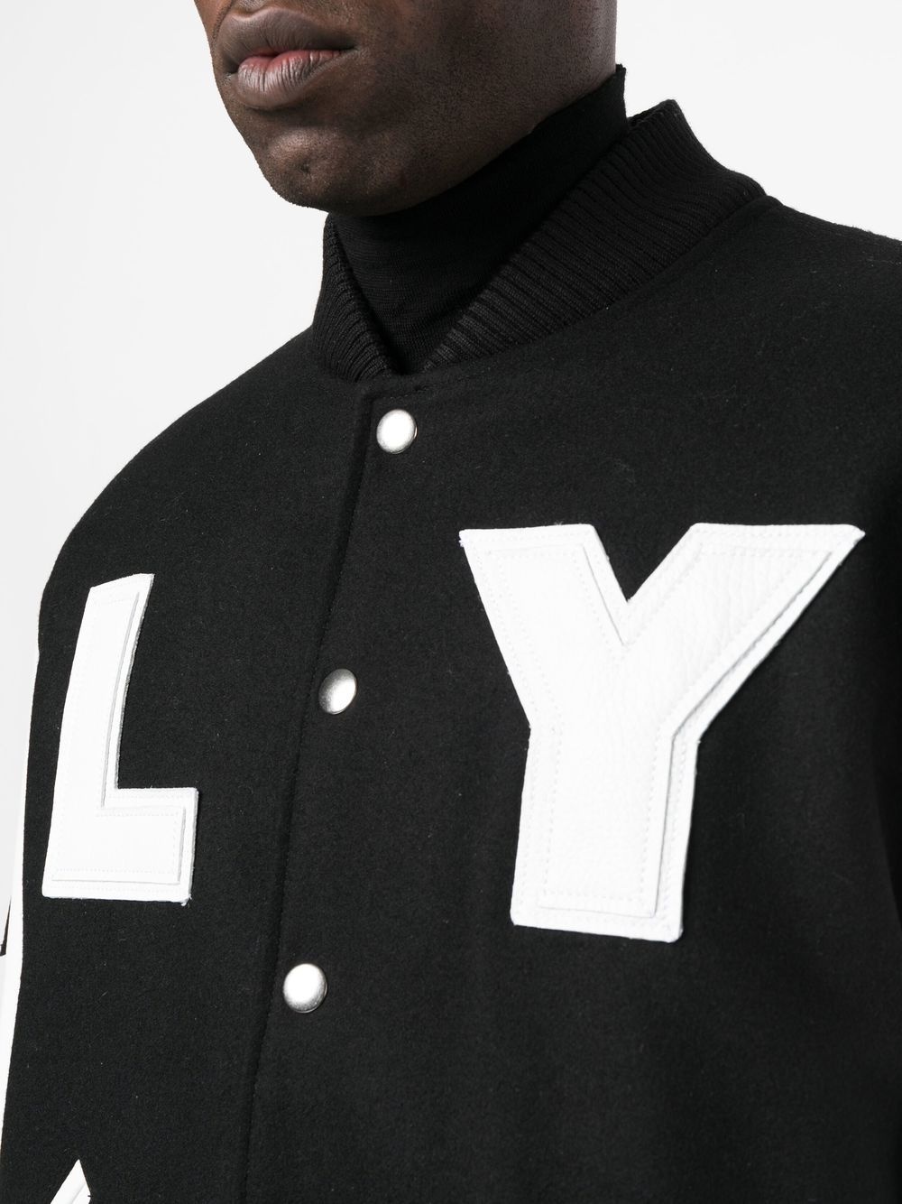 logo-print varsity jacket - 5