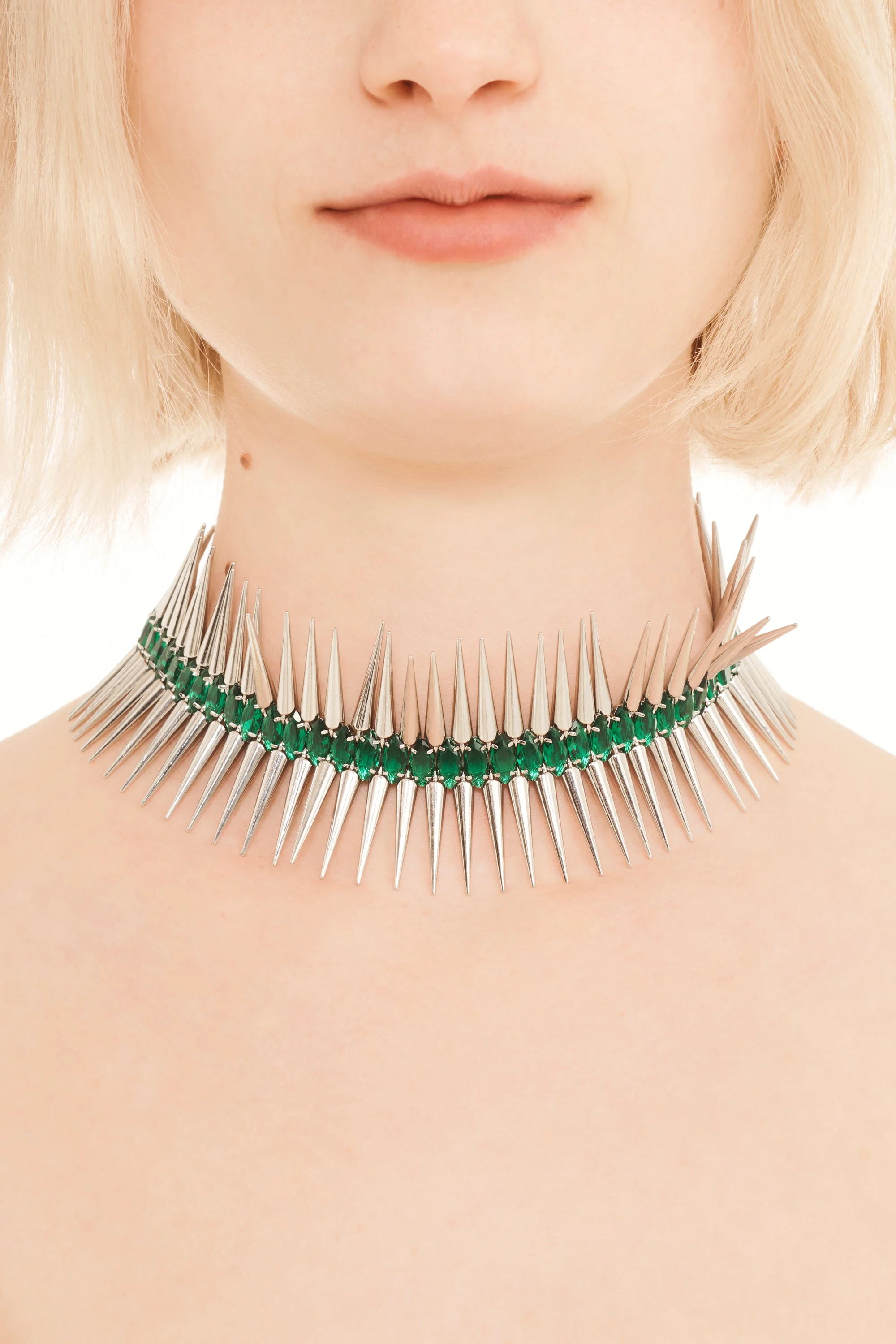 EMERALD GOTH CHOKER - 1