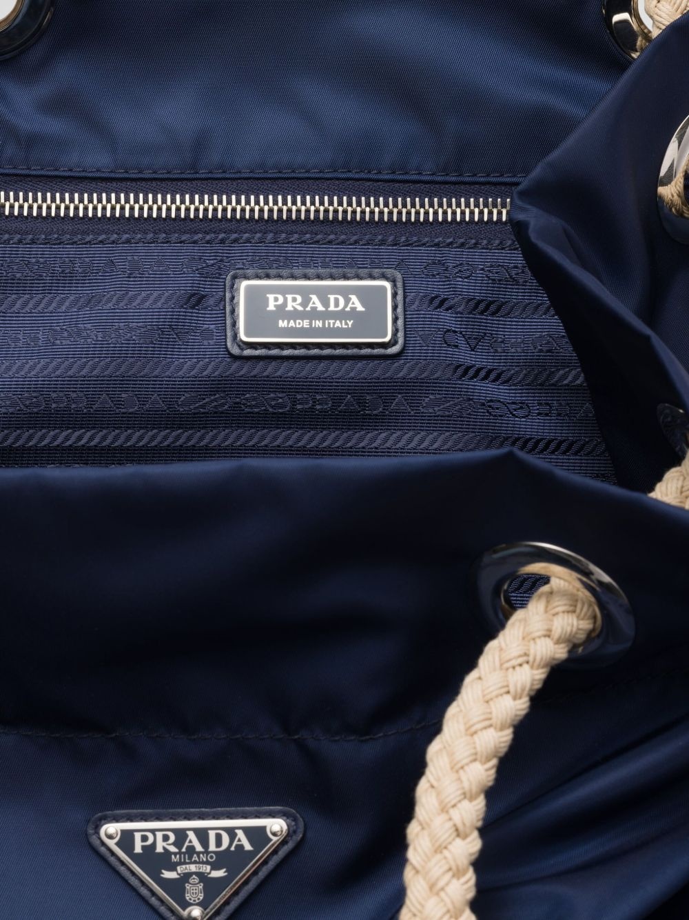 Re-Nylon drawstring tote bag - 7