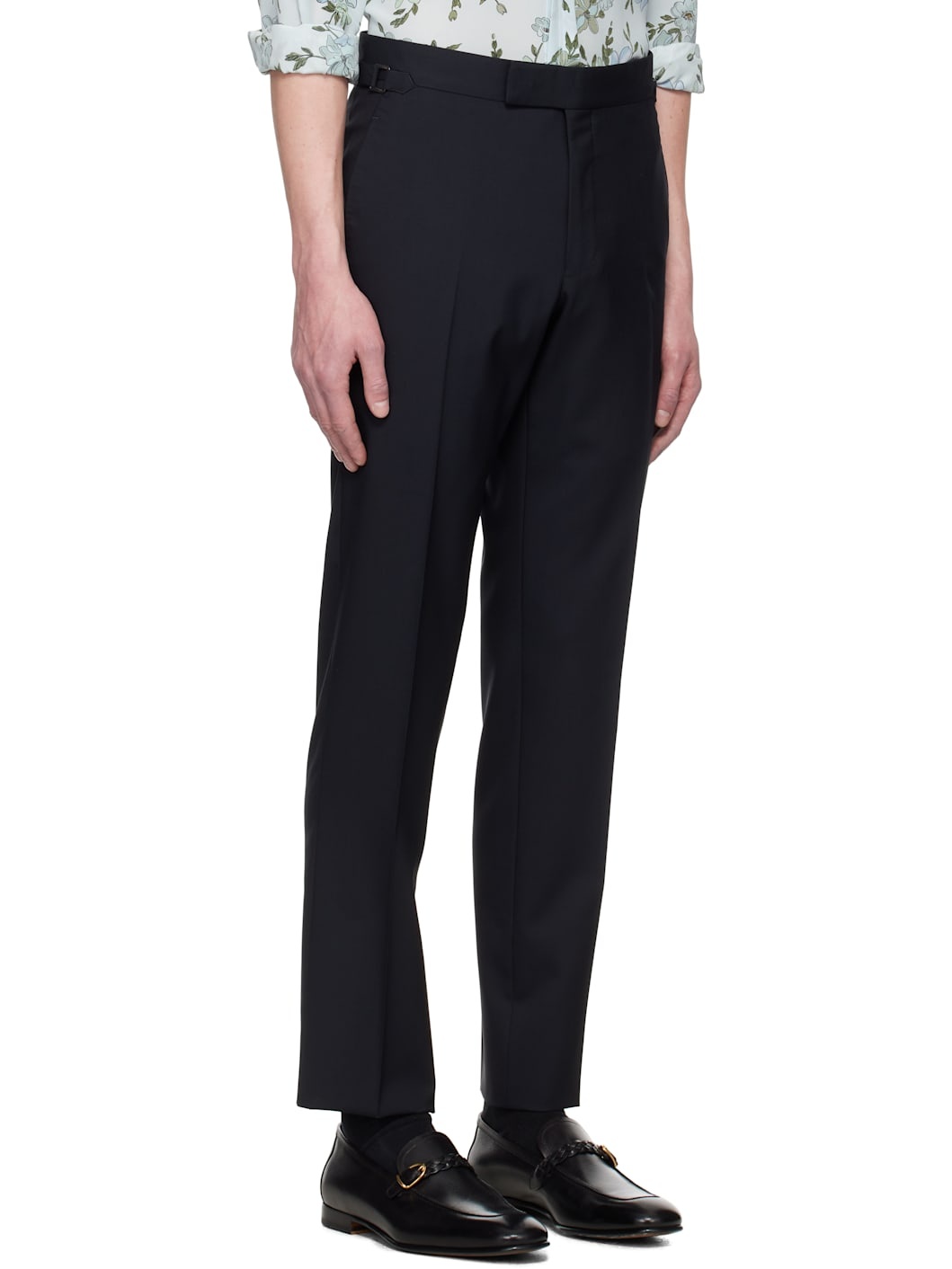 Navy Super Plain Weave O'Connor Trousers - 2