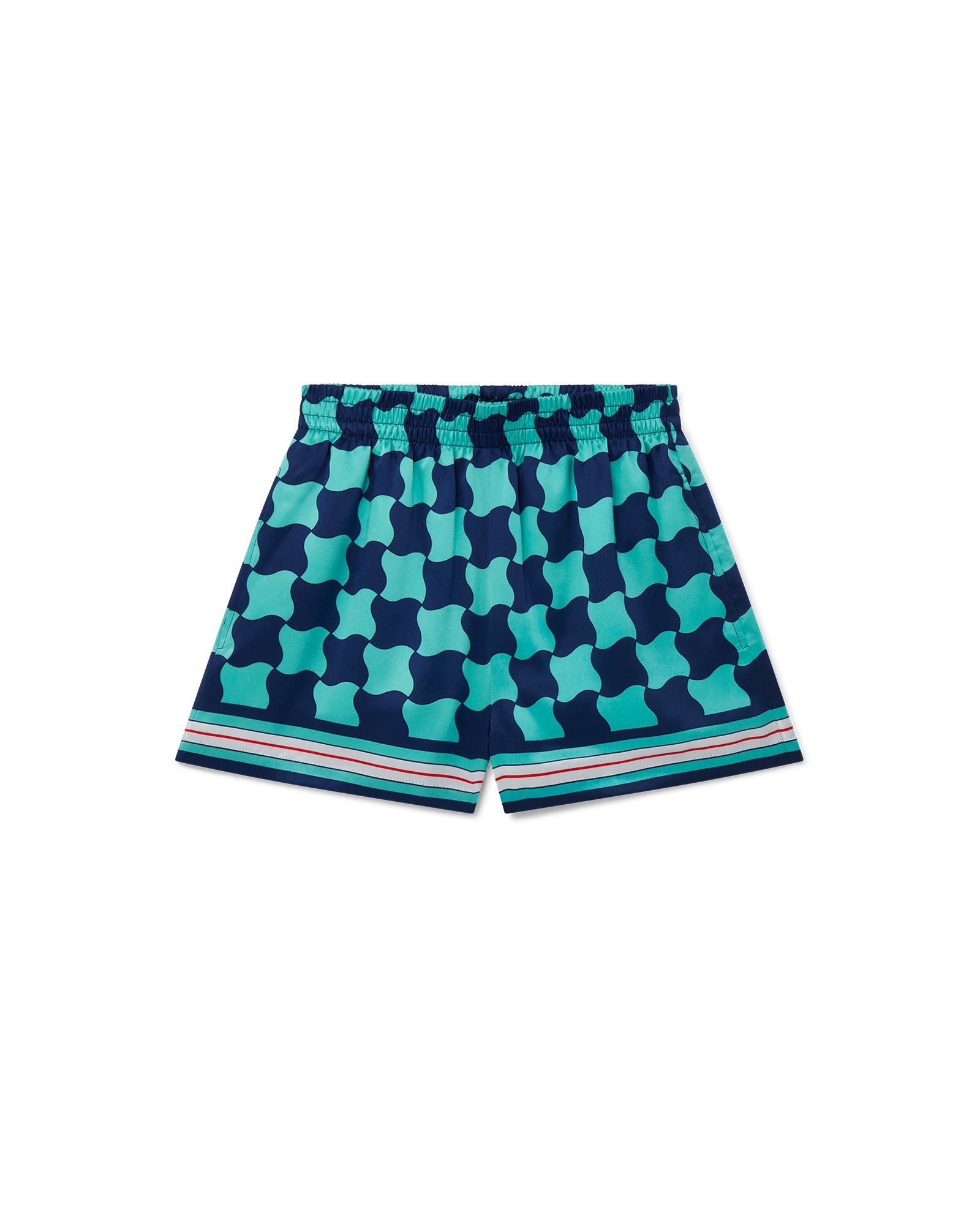 Pool Tile Silk Shorts - 5