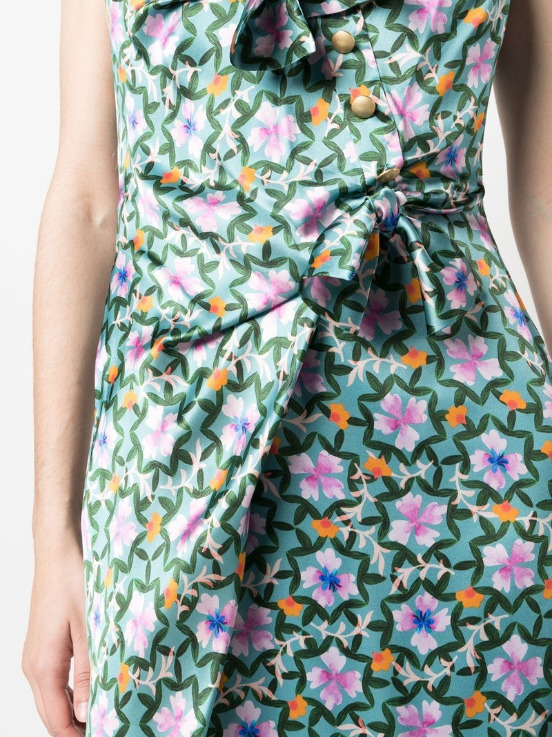 floral-print silk midi dress 5
