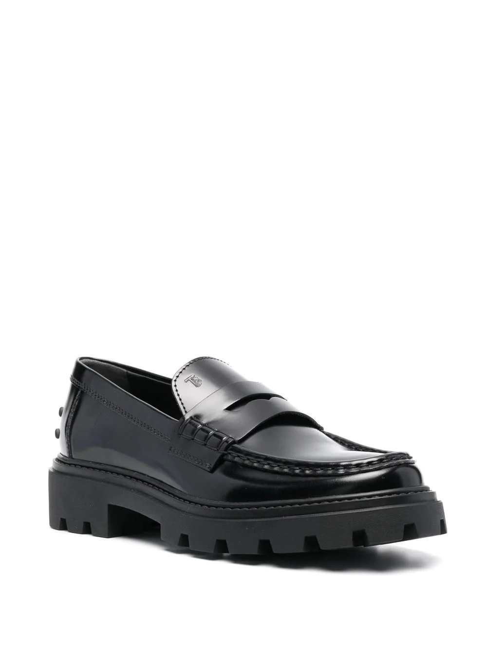 penny-slot leather loafers - 2