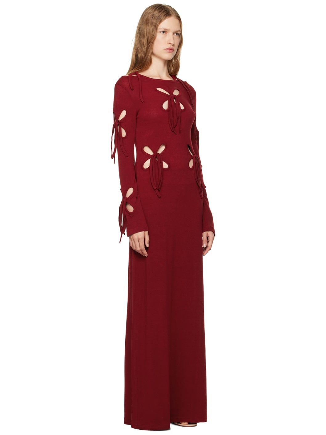 Red Petal Maxi Dress - 2
