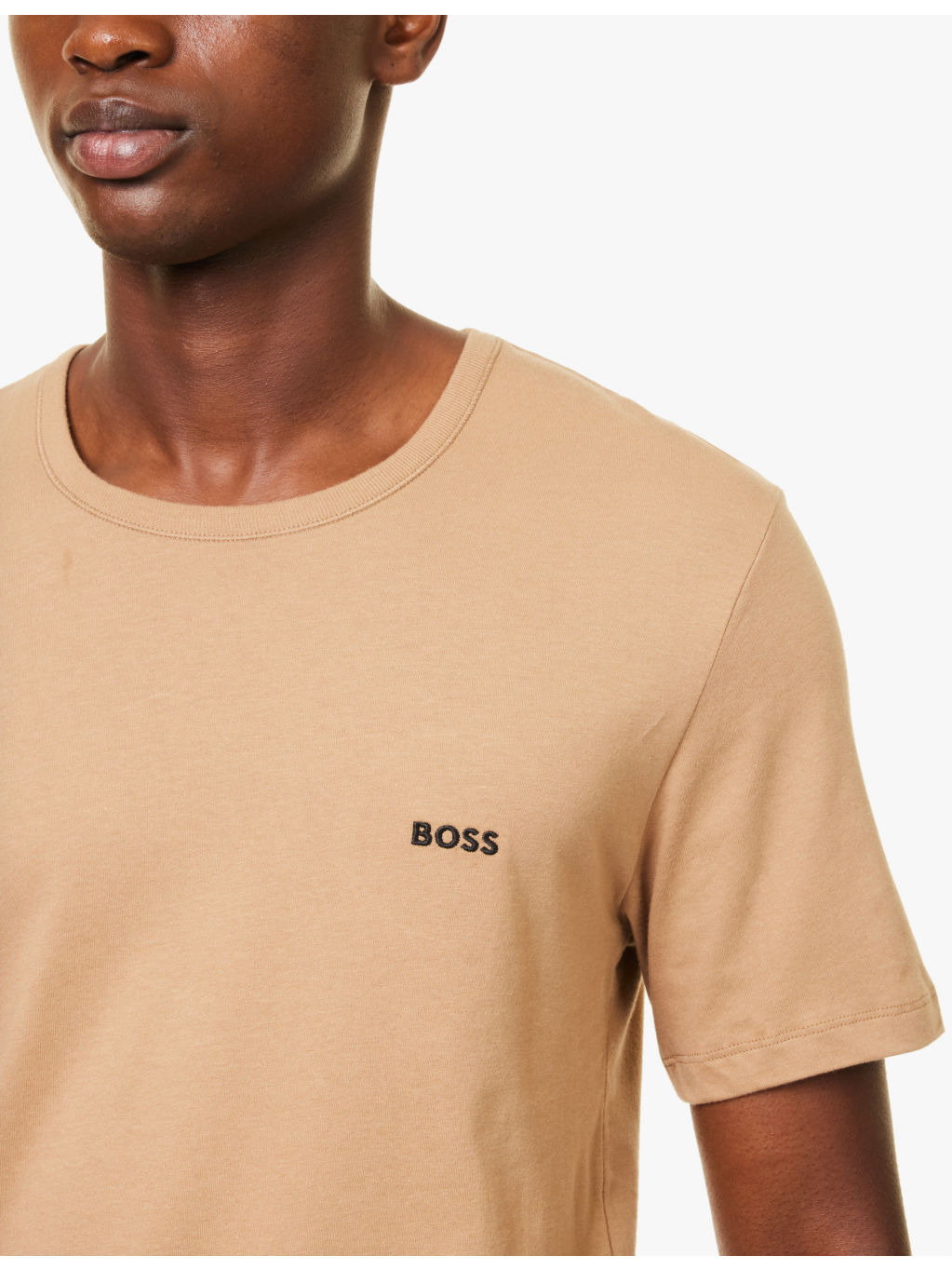 Crewneck Brand-Embroidered Pack of Three Cotton-Jersey T-Shirts - 4
