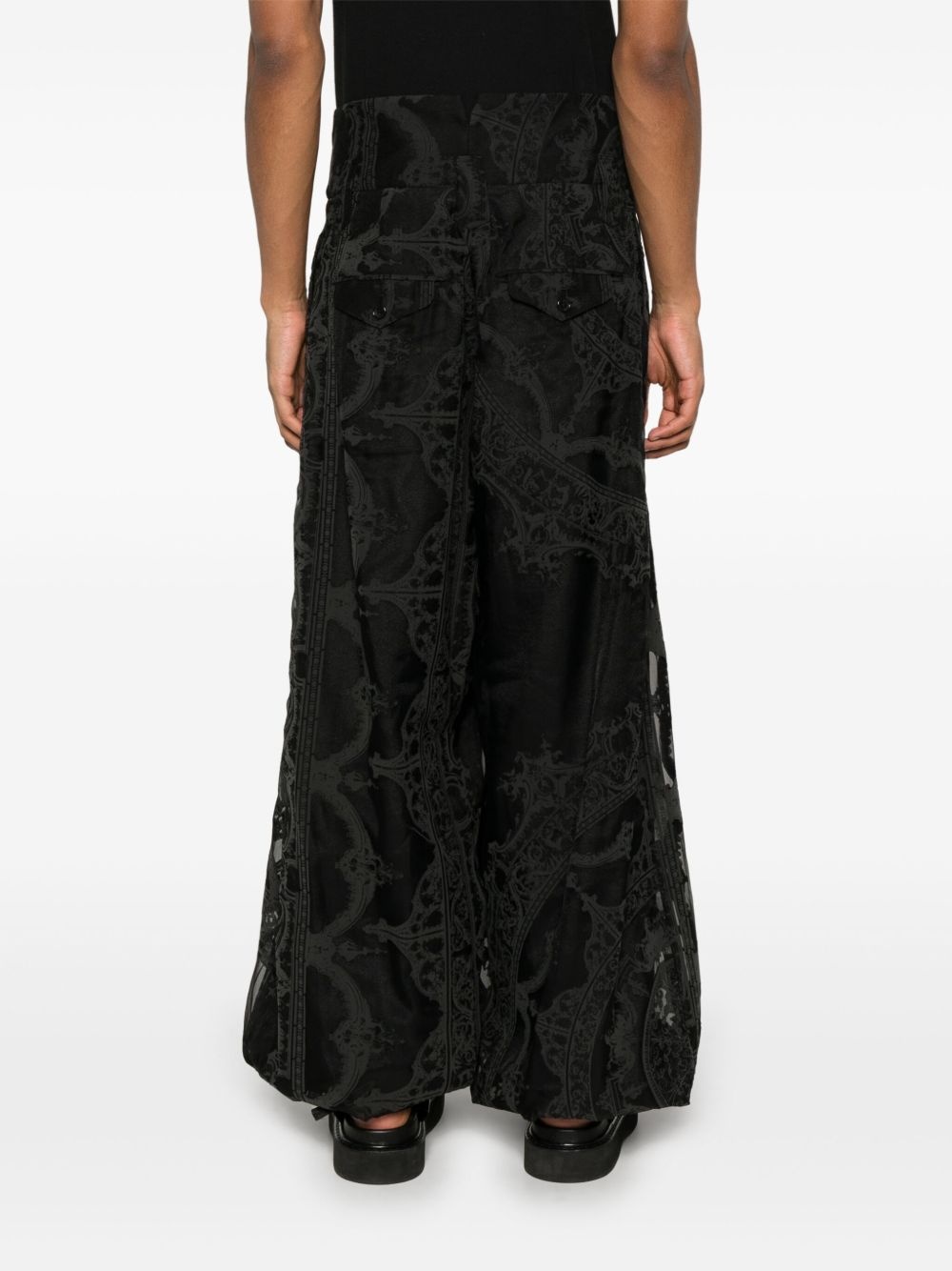 patterned trousers - 4