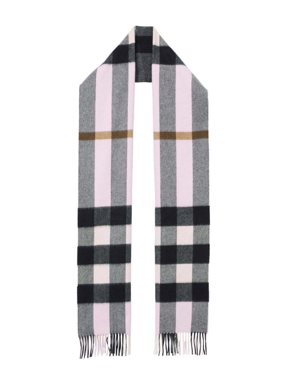 checked cashmere scarf - 2
