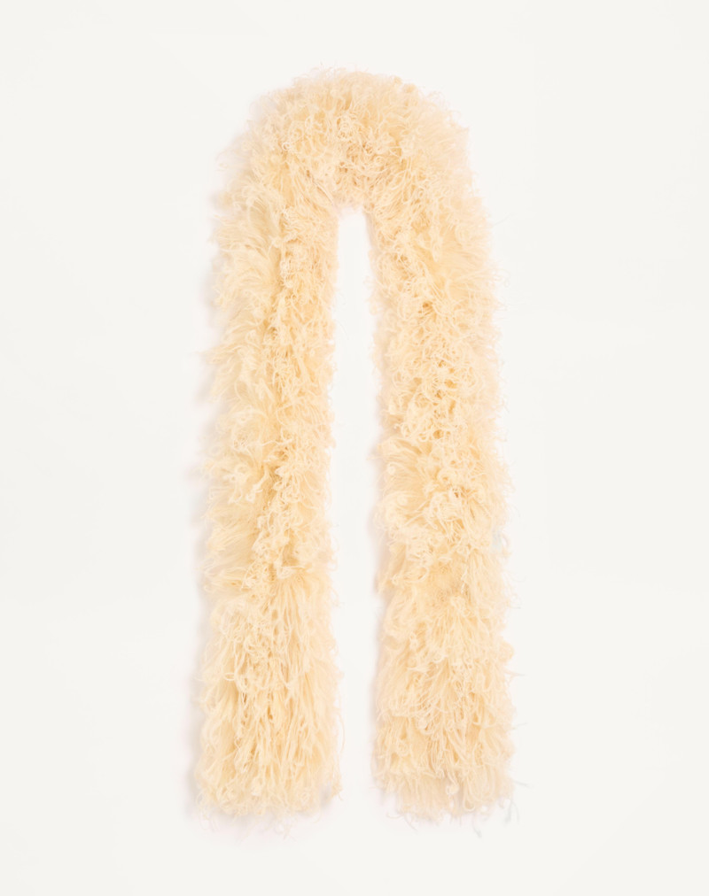 VALENTINO FEATHERS SCARF WITH OSTRICH AND TURKEY FEATHERS 1