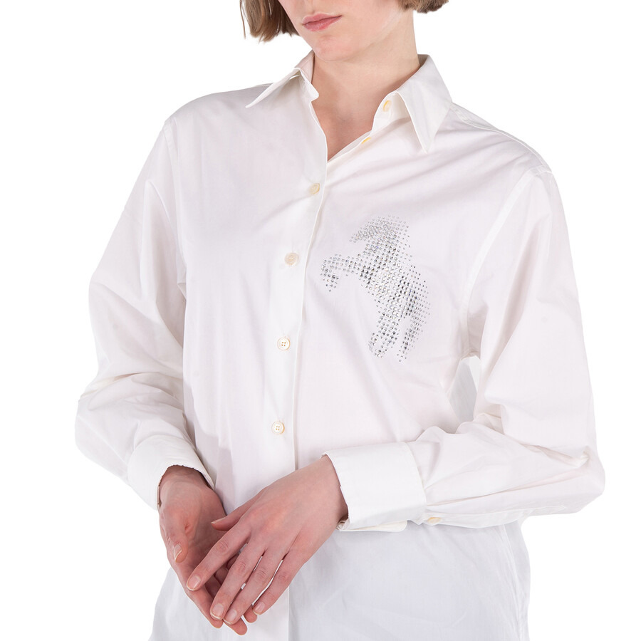 Stella Mccartney Crystal-Embellished Horse Shirt - 4