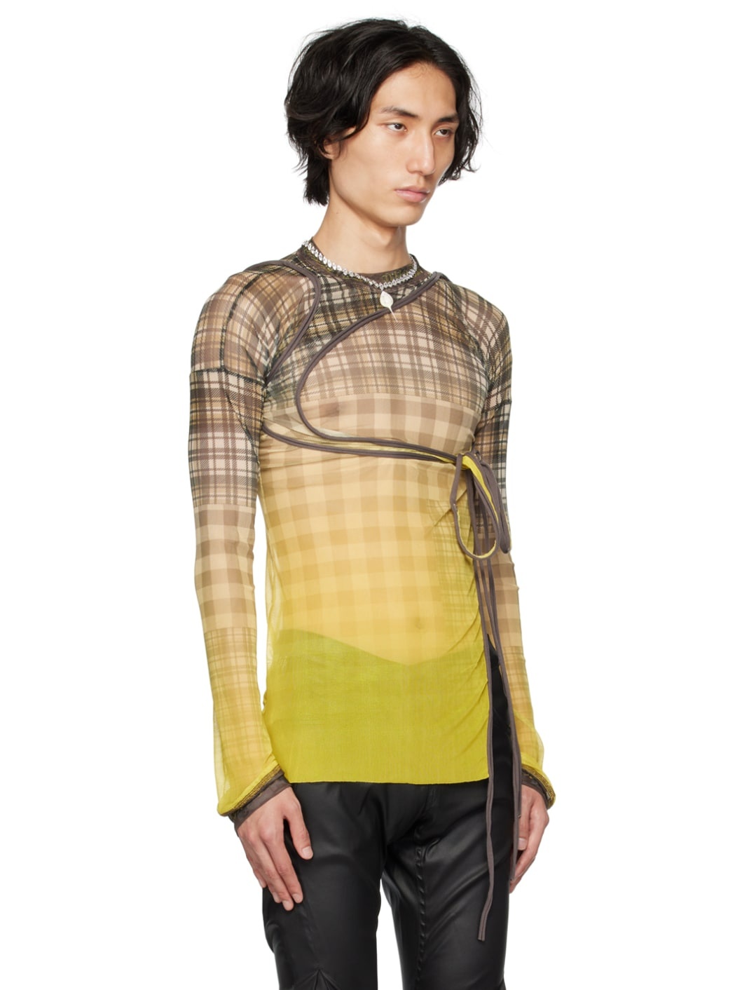 OTTOLINGER Yellow Wrap Long Sleeve T-Shirt | REVERSIBLE