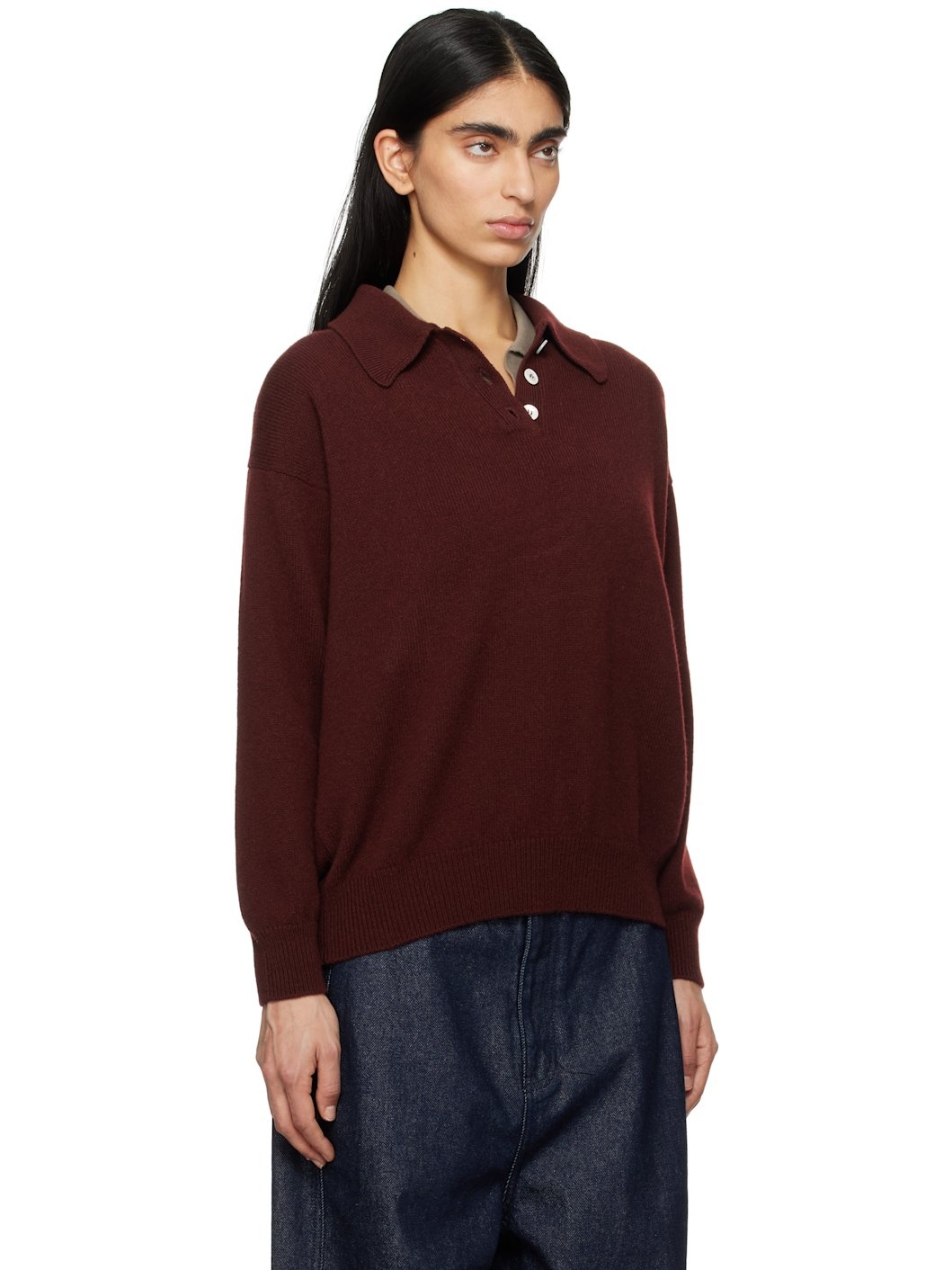 Burgundy Edith Polo - 2