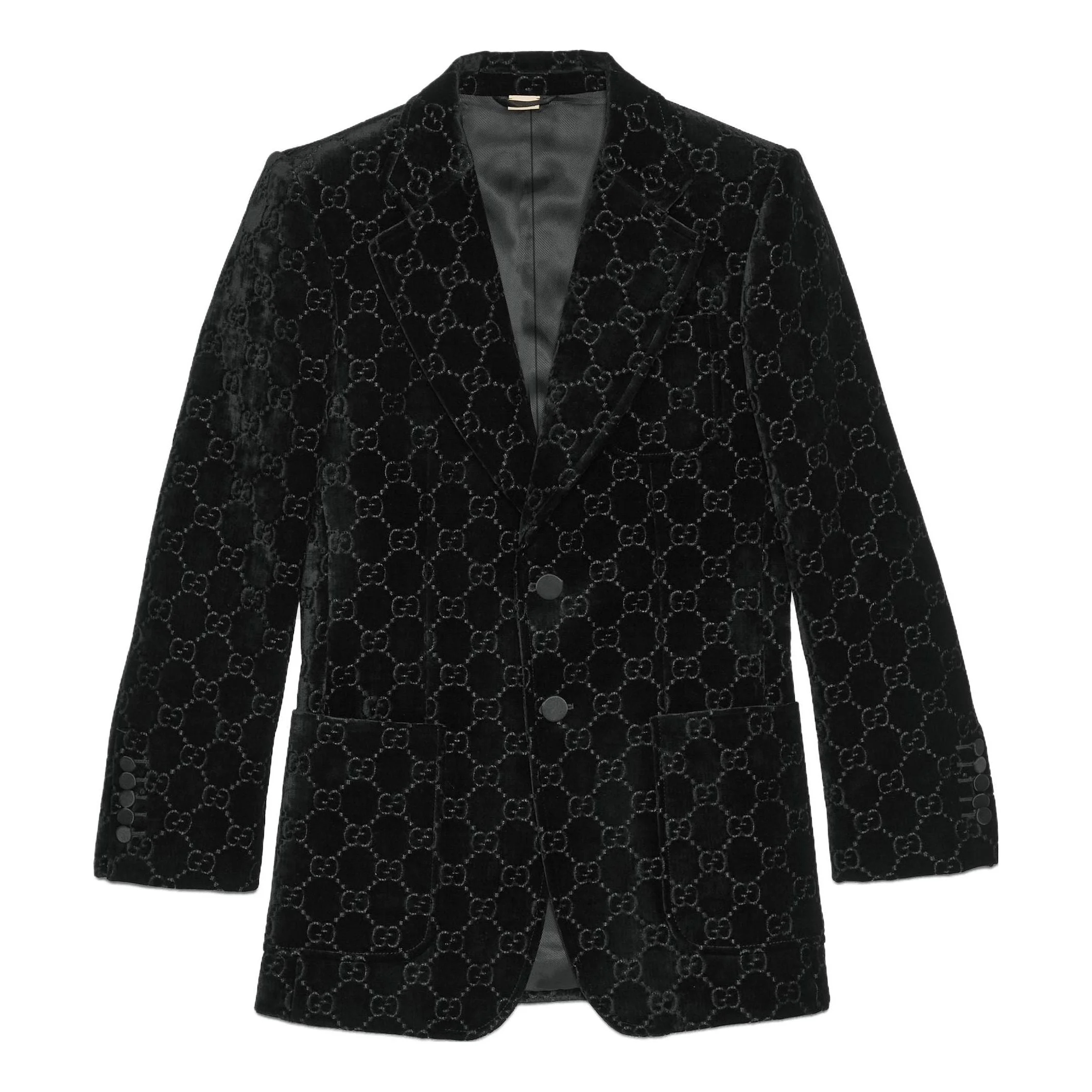Gucci GG Velvet Jacket 'Black' 752166-Z402L-1000 - 1
