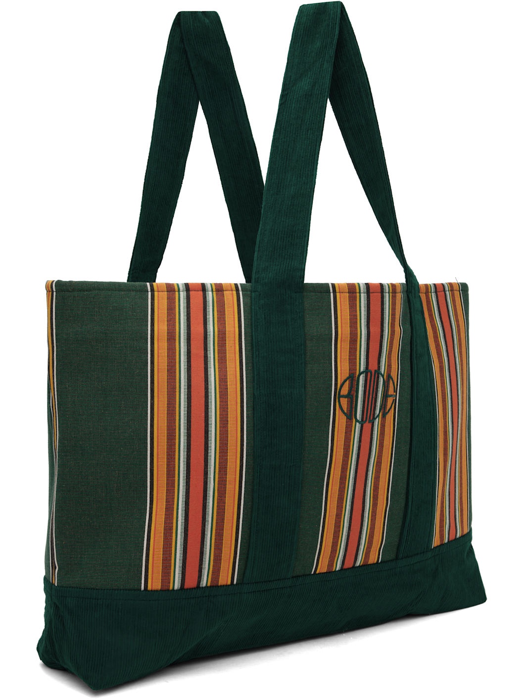 Green Parakeet Stripe Tote - 3