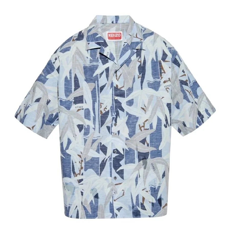 Kenzo Men's Chiku-Rin Camo Hawaiian Short Sleeved Shirt - 1