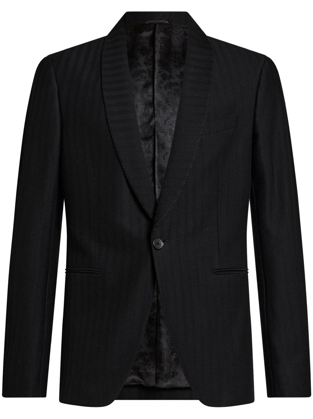striped blazer - 1