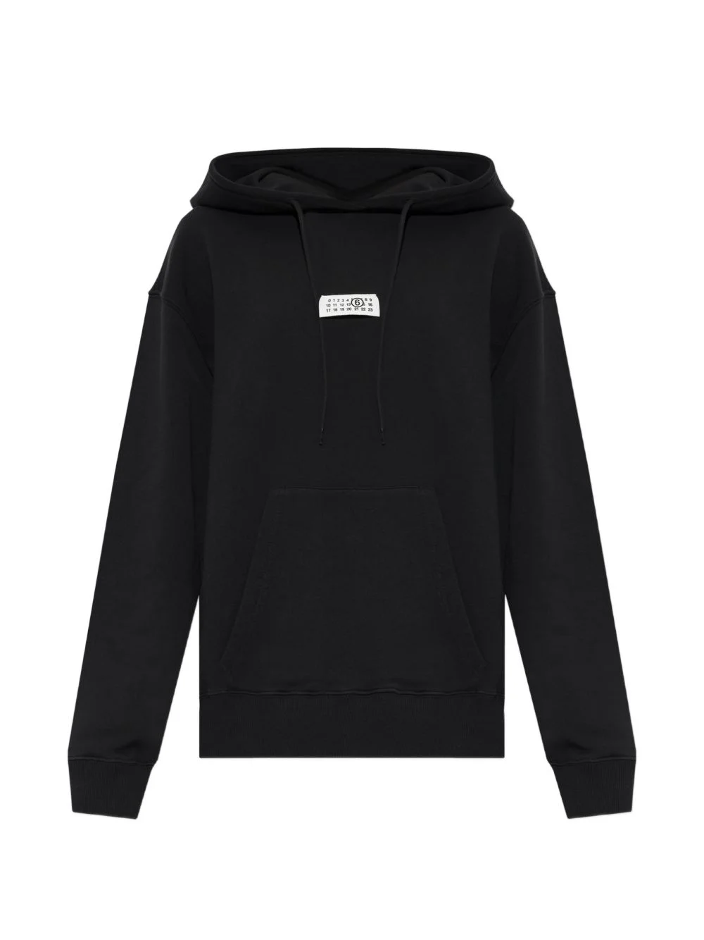 logo-patch drawstring hoodie - 1